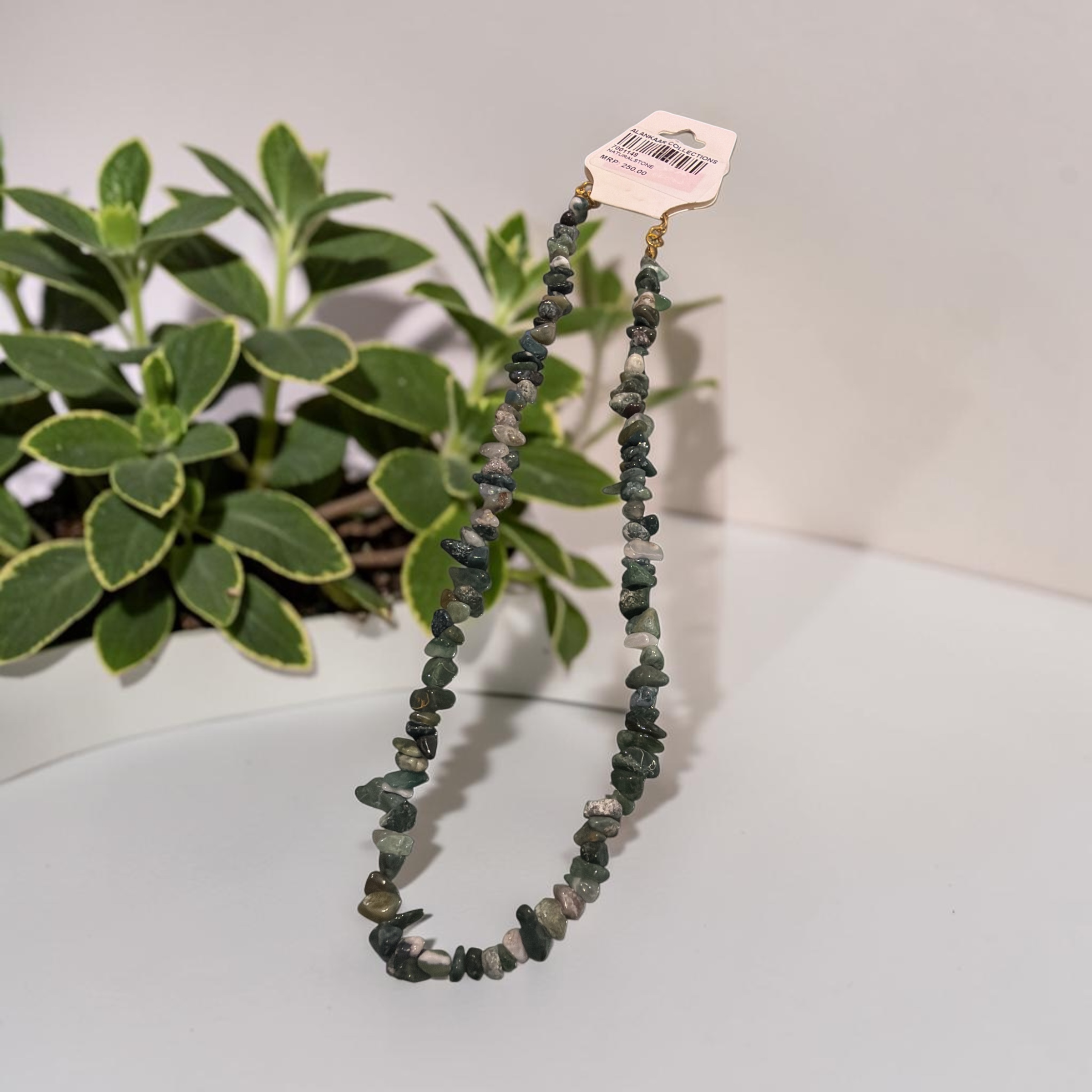 Natural stone necklace